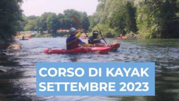 Corso di kayak di settembre