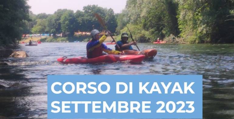 Corso di kayak di settembre